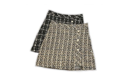Women's Plaid Mini Skirt in 4 Sizes and 2 Colours