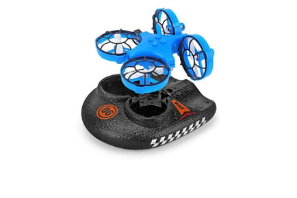 3-in-1 Air, Land & Water Hovercraft Drone - 2 Colours!