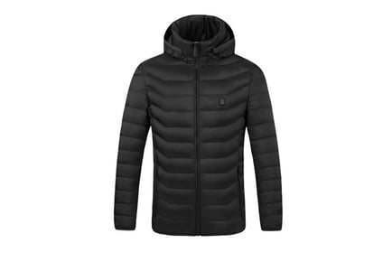 USB Heated Waterproof Hooded Jacket in 3 Colours and 8 Sizes