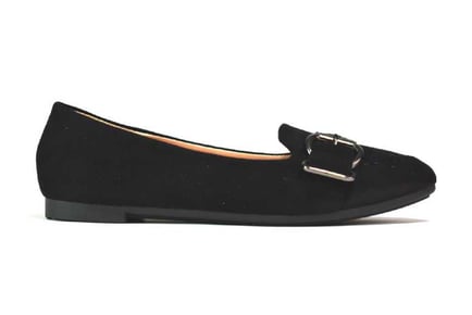 Women's Metal Slip On Flat Pumps