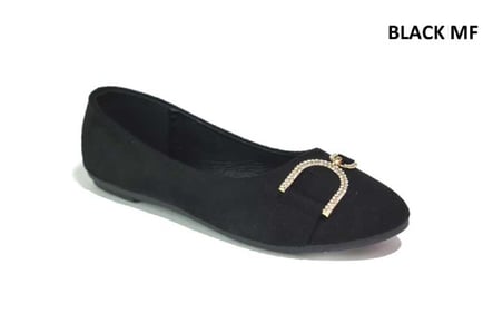 Womens Buckle Flats Ballerina