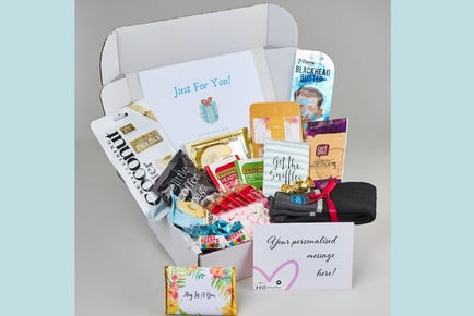 Hug in a Box for Him - Medium or Large - Christmas Gift Box