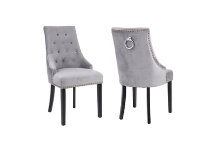 Studded Dining Knocker Chairs - 2 Colours!