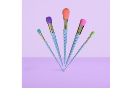 5pc Unicorn Makeup Brush Set