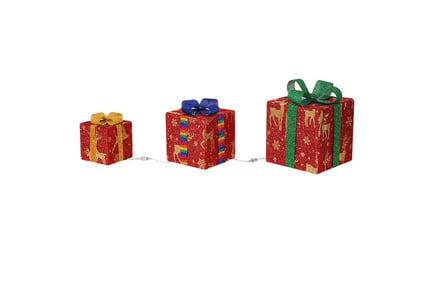 Decorative Light Up Christmas Boxes - 2 Styles!