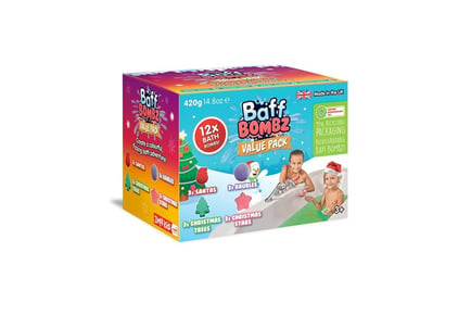 Zimpli Kids Christmas Baff Bombz - 12 Pack!