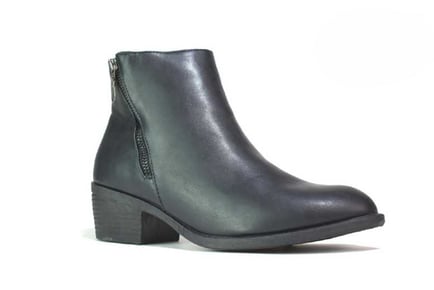 Women' Side Zipper Classic Ankle Boots.