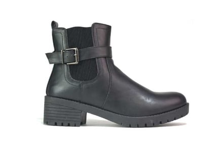 Women Chelsea Boots Black Size 3-7