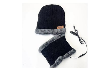 USB Electric Heated Scarf and Hat Set in 3 Colours