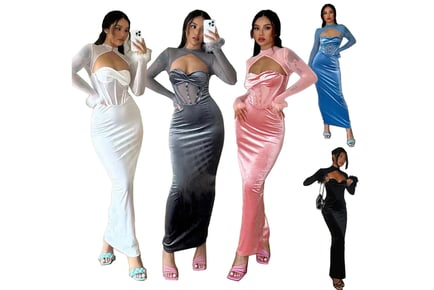 Chic Mesh Party Dress for Women in 4 Sizes and 5 Colours