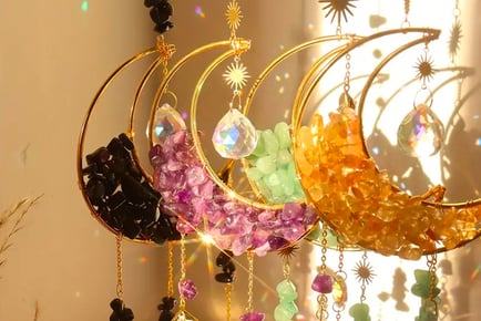 Crystal Sun Catcher Decoration in 4 Colours