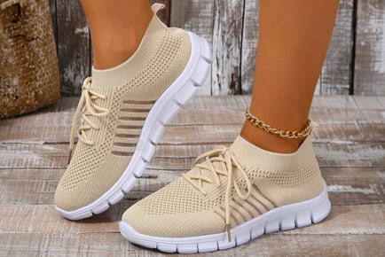 Lightweight Knitted Lace Up Shoes for Women in 7 Sizes and 8 Colours