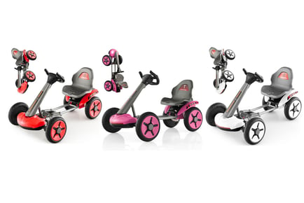 12V Electric Kids Adjustable Go Kart in 3 Colours