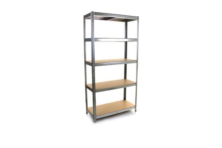 5 Tier Heavy Duty Metal Storage Rack Shelves Unit - 2 Colours