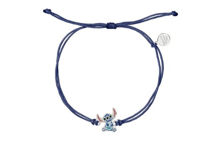 Lilo and Stitch-Inspired Adjustable Cord Bracelet with Charm!