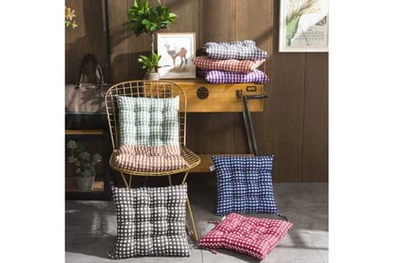 Gingham Check Seat Pads