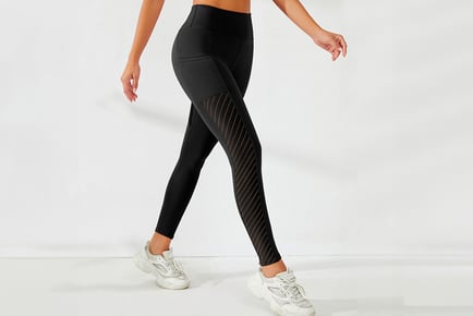 Body Shaping Mesh Yoga Pants in 4 Sizes and 5 Colours