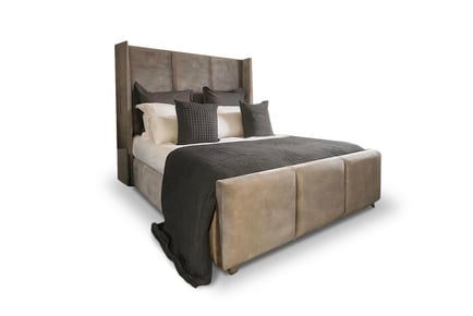 Savoy Wing Bed With 1000 Pocket Mattress Option - 5 Sizes!