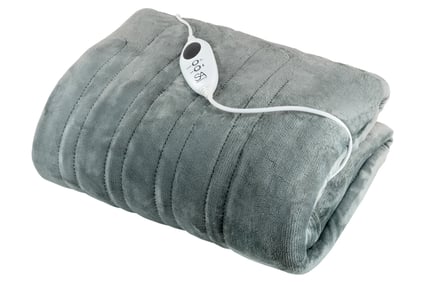Heated Electric Throw Blanket with Controller in 3 Sizes