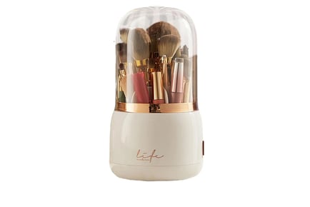 360 Degree Makeup Brush Organiser with Lid in 5 Colours