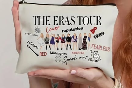 Pack of 4 Taylor Swift Inspired Eras Tour Makeup Bags