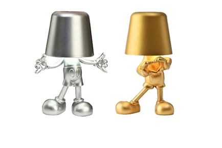 Mickey Mouse Inspired LED Table Lamp in Gold or Silver