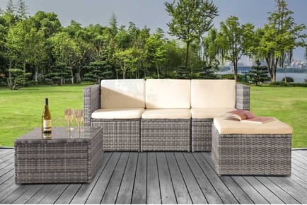 Mumbai 3 Piece Rattan Lounge Set