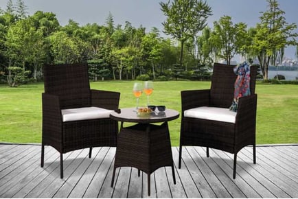 Two Seater Value Rattan, With cover, Grey