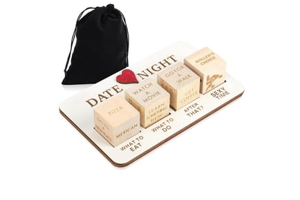 Date Night Wooden Dice Game