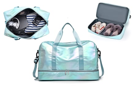 Stylish Holographic Gym Bag in 6 Colour Options