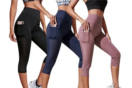 High Waist Hip Lift Yoga Leggings in 4 Sizes and 5 Colours