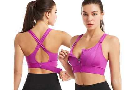 Adjustable Supportive Sports Bra in 8 Sizes and 5 Colours