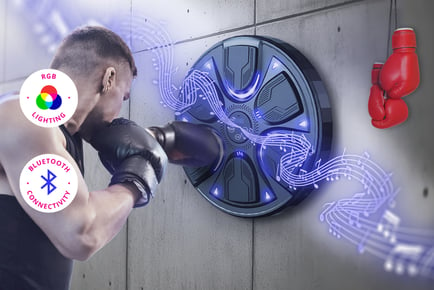 MACHINE & GLOVES: Smart music boxing training machine