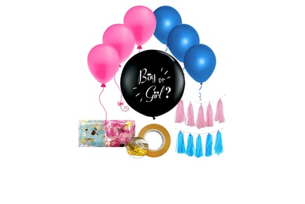 Baby Shower Gender Reveal Confetti Balloon - 3 Options!