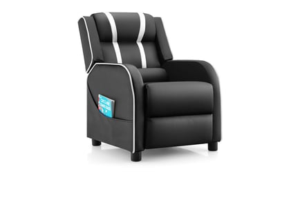 Kids Recliner Chair with Adjustable Backrest & Footrest - 4 Colours