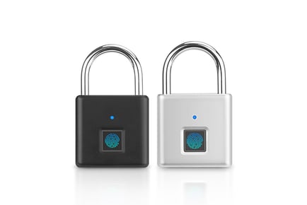 Fingerprint Padlock - Black or Silver!