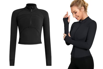 Women's Long Sleeve Gym Top in 4 Sizes and Colours