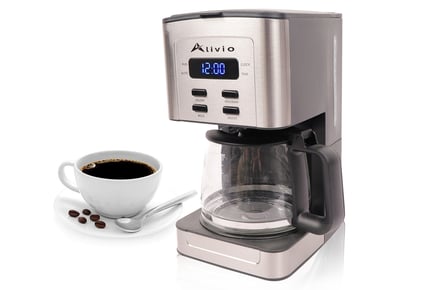 1.3L Programmable Filter & Drip Coffee Maker with Timer