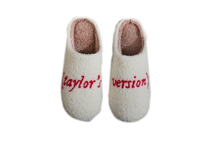 Taylor Swift Inspired (Taylor's Version) Fuzzy Comfy Slippers
