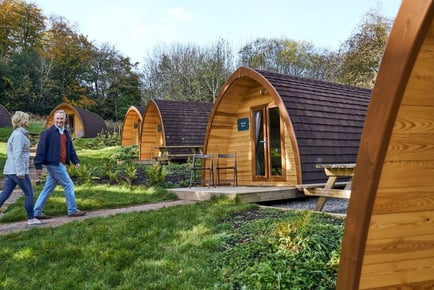 4* Forest of Dean Glamping Pod Stay & Spa Access for up to 4