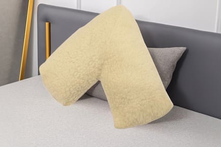 V-Shaped Woollen Pillow