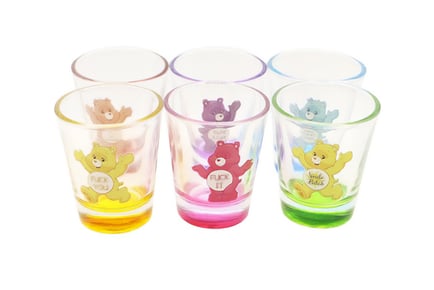 6PCS Swear Bears Unbreakable Shot Glasses