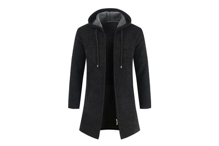Men's Cardigan with Hoodie in 6 Sizes and 5 Colours