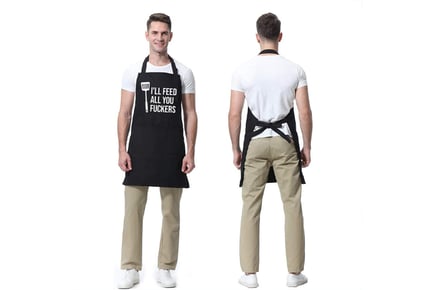 Funny Novelty Apron with 2 Pockets