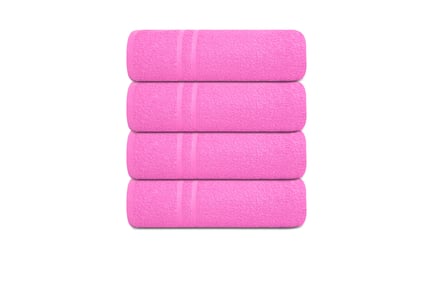 600GSM Egyptian Cotton Bath Towels, Pack of 4, Mink