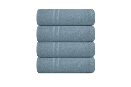 600GSM Egyptian Cotton Bath Towels, Pack of 4, Mink