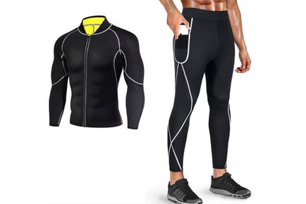 Men's Thermal Sports Training Workout Set in 6 Sizes