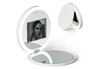 UV Magic Mirror with Sunscreen Coverage Check Camera!