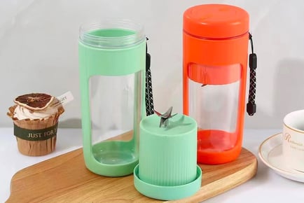 450ml Double Layer USB Wireless Portable Juice Cup - 4 Colours!