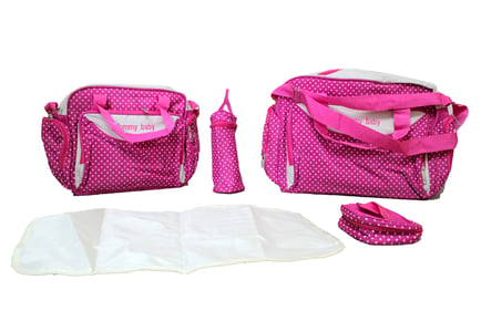 5pc Stylish Baby Bag Set - 6 Styles